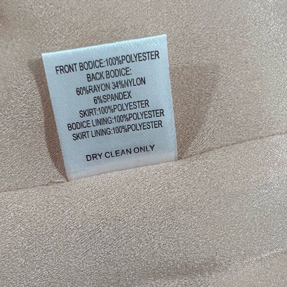 NEW! Ali & Jay Chevron Sequin Two Piece Midi Cream Bridal Dress Size Large - Picture 12 of 15